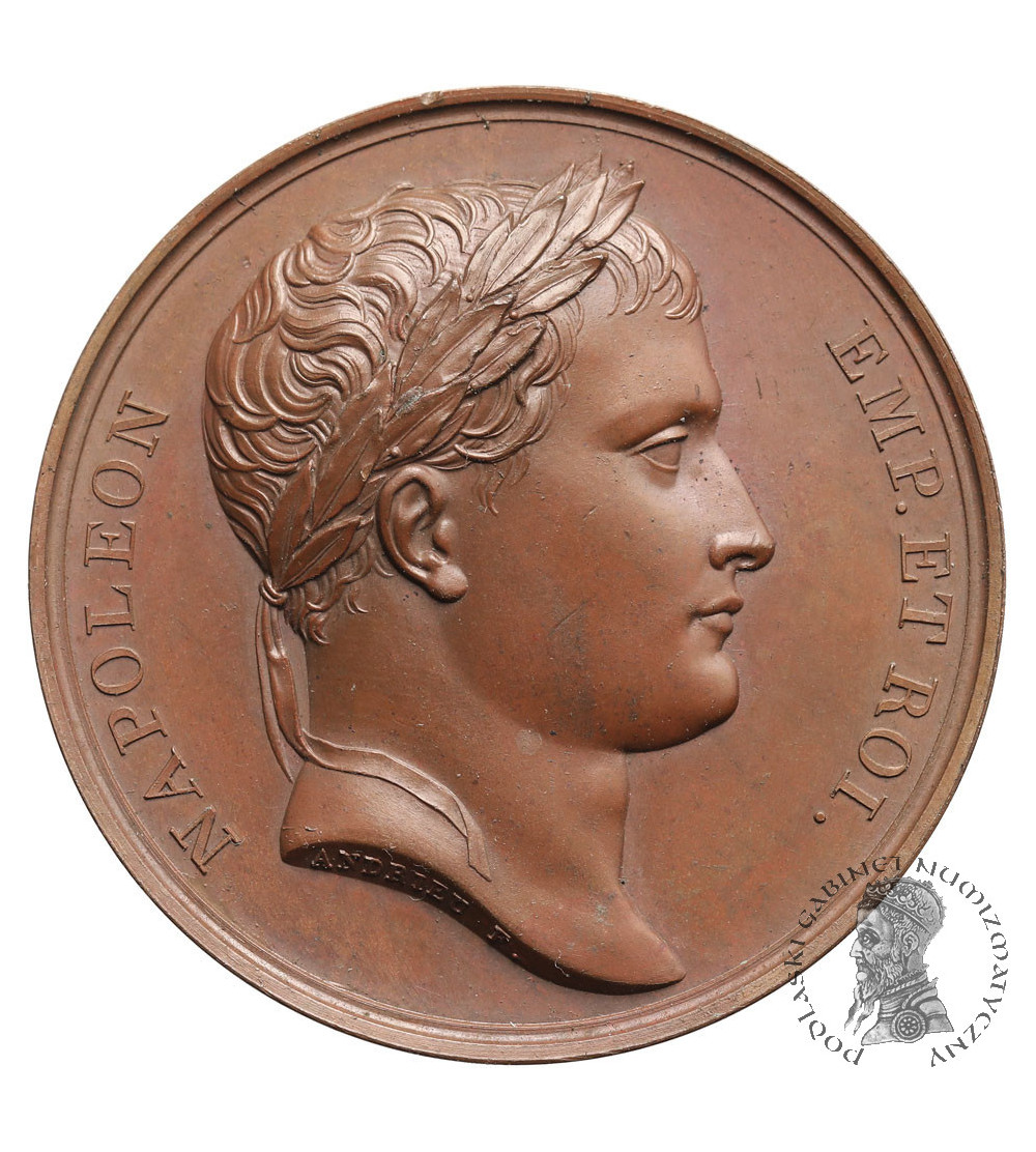 France, Napoleon I Bonaparte. Bronze medal commemorating Napoleon's stay in Toulouse, 1808