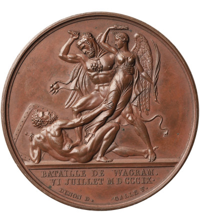 France, Napoleon I Bonaparte. Bronze medal commemorating the Battle of Wagram, 1809