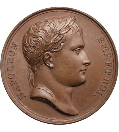 Francja, Napoleon I Bonaparte. Medal upamiętniający kapitulację pruskich twierdz Spandau, Stettin, Magdeborg i Küstrin, 1806