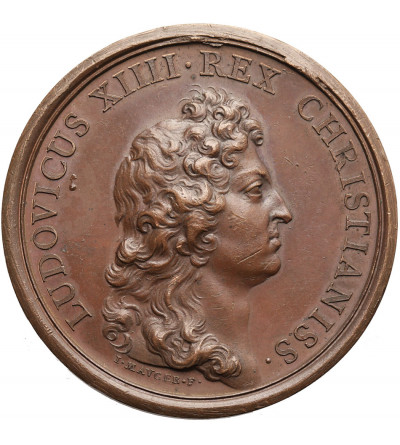 Francja, Ludwik XIV 1643-1715. Medal 1665, kolonia Madagaskar, COLONIA MADAGASCARICA