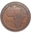 Portugalia. Medal 1885, Lizbońskie Towarzystwo Geograficzne, dedykowany odkrywcom Capello i Ivensowi