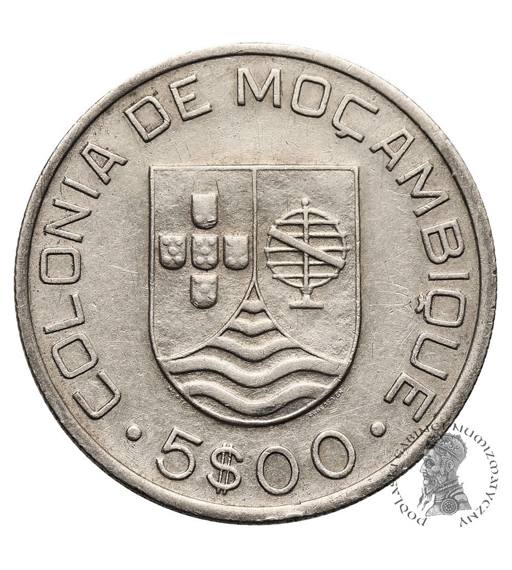 Mozambik. 5 Escudos 1935