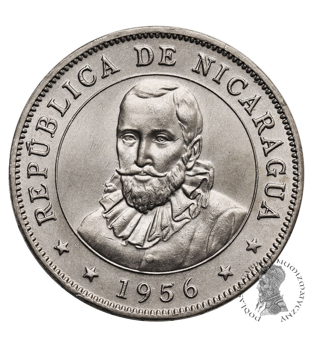 Nicaragua, Republic. 50 Centavos 1956