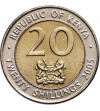 Kenya. 20 Shillings 2005, Bi-metallic - First President od Kenya