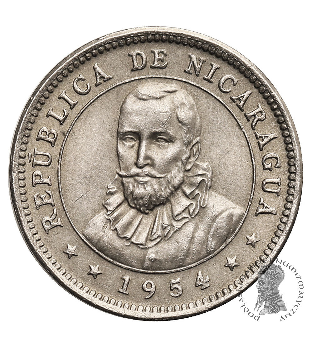 Nicaragua, Republic. 5 Centavos 1954
