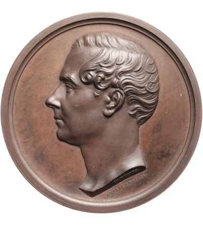 Belgium, Leopold I (1831-1865). Bronze medal 1876, dedicated to Sylvain van de Weyer