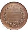Belgium, Leopold I (1831-1865). Bronze medal 1852, dedicated to Pierre Theodor Verhaegen