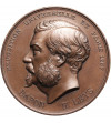 Belgia, Leopold II (1865-1909). Brązowy medal 1868, dedykowany baronowi H. Leysowi