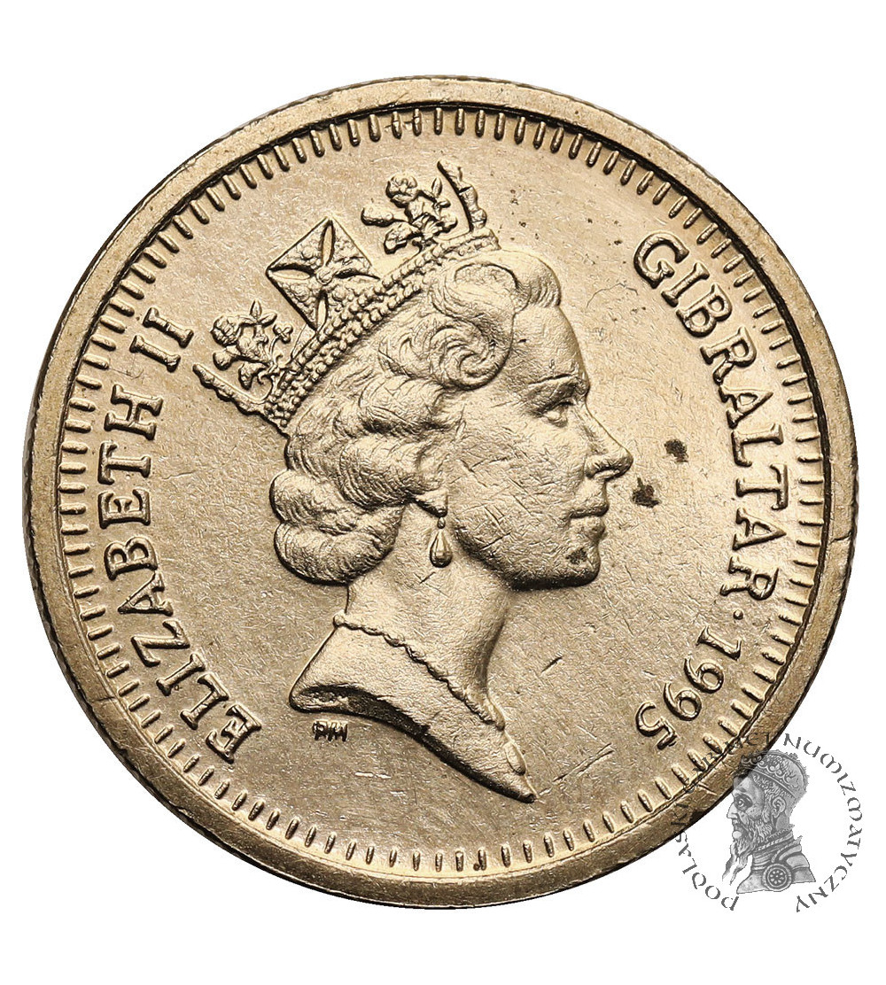 Gibraltar. 1 Pound 1995 AA