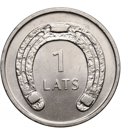 Łotwa, Republika. 1 Lats (Łat) 2010, podkowa
