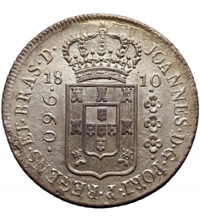 Brazil, Joao, Prince Regent 1799-1818. 960 Reis 1810 R, Rio de Janeiro - NGC UNC Detaile