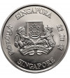 Singapore. 5 Dollars 1988, 100th Anniversary of Singapore Fire Brigade
