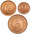 Mauritius. Set 1, 2, 5 Cents 1969, Elizabeth II