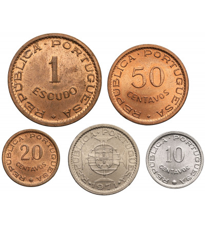 Wyspa Świętego Tomasza i Książęca. Zestaw 10, 20, 50 Centavos, 1, 2,50 Escudos 1971 - 5 sztuk