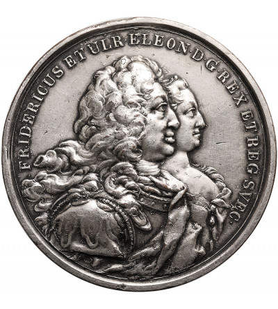 Szwecja, Fryderyk I 1720-1751. Medal 1723, Familia Gustaviana (kopia galwaniczna)