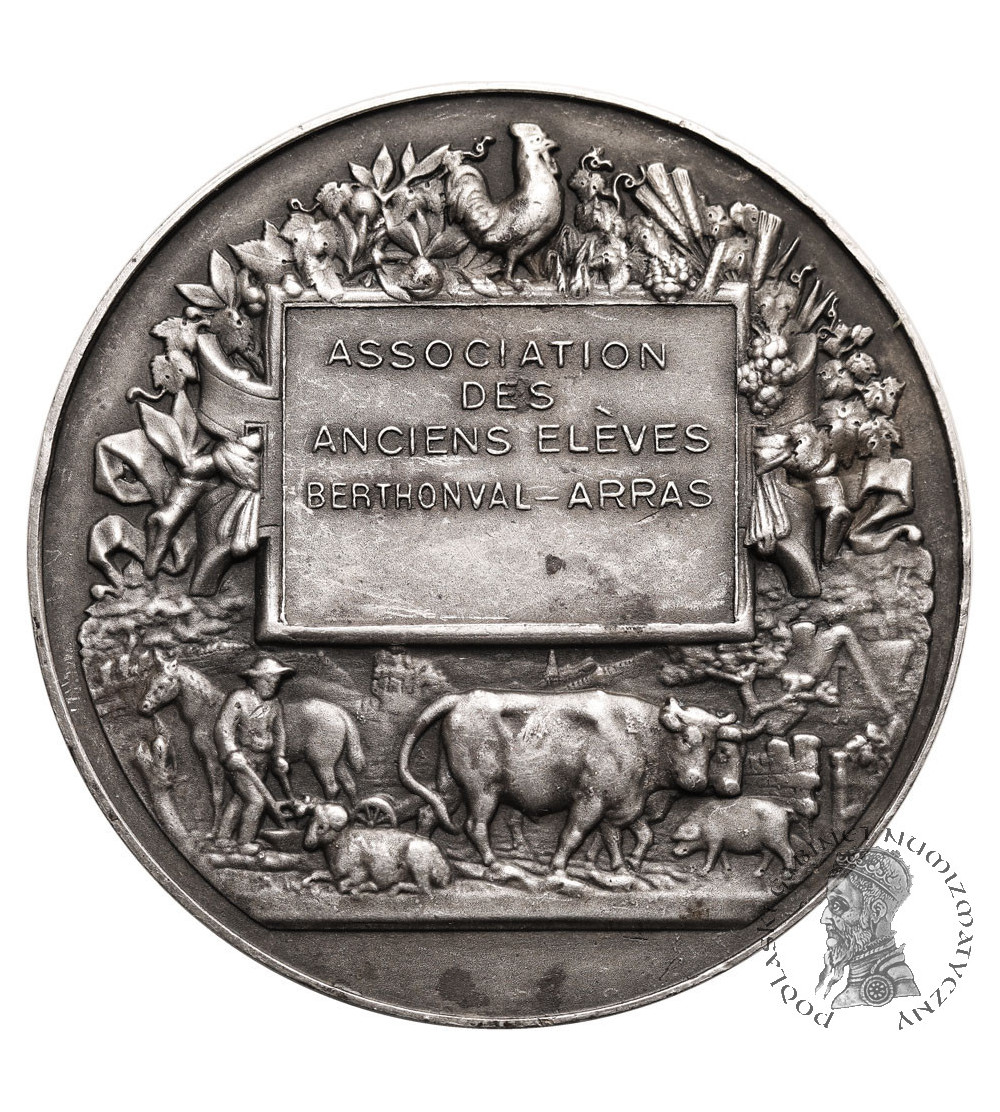 Francja, Arras - Pas de Calais. Medal Stowarzyszenia Absolwentów Berthonval Arras (L’école d’agriculture d’Arras)