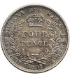 British Guyana and West Indies. 4 Pence 1891, Victoria