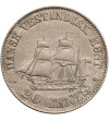 Danish West Indies. 20 Cents 1878 (h), Christian IX