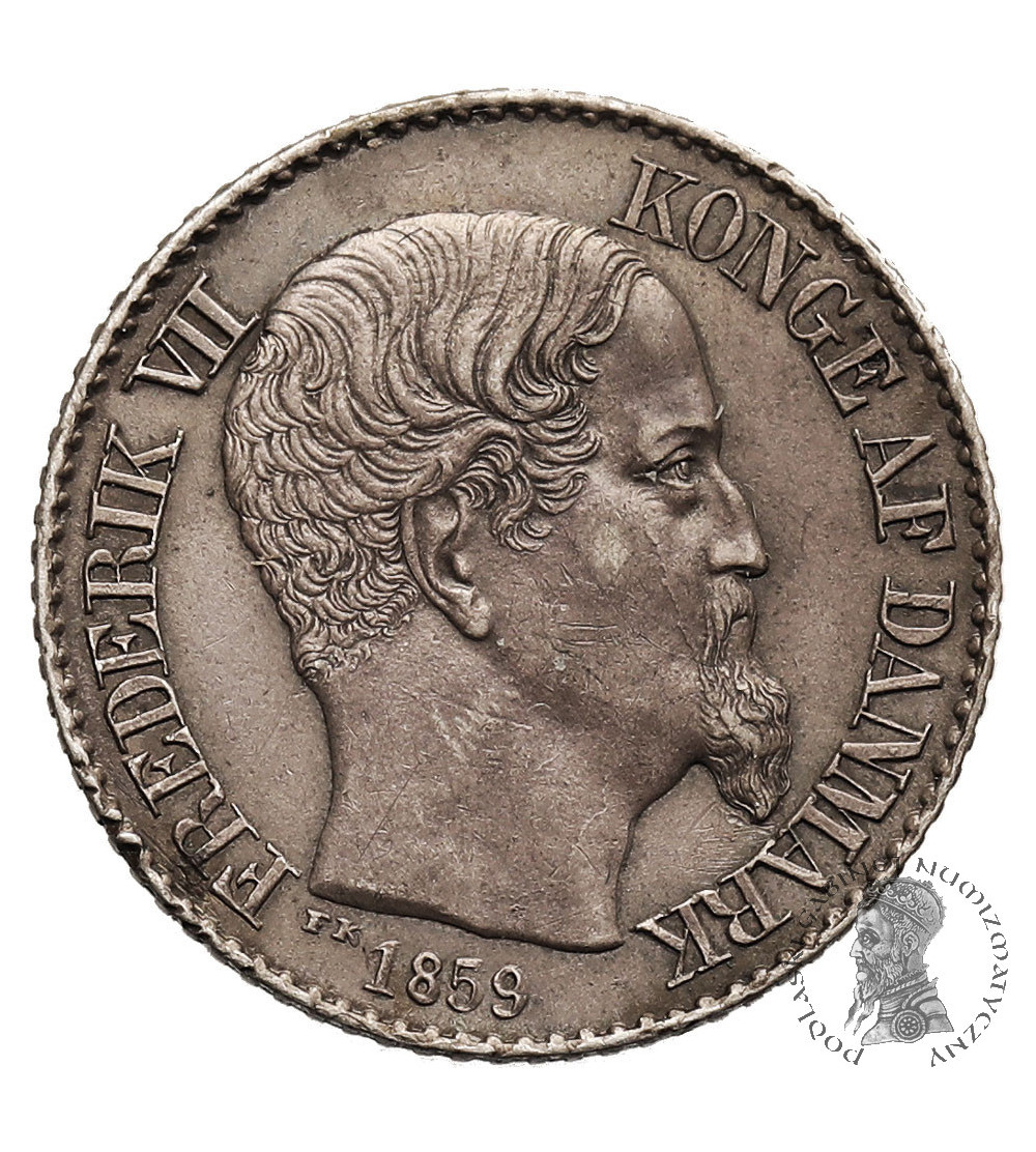 Denish West Indies. 5 Cents 1859 (c), Frederik VII