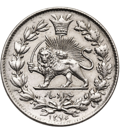 Iran. 1000 Dinars (1 Kran/ Qiran), AH 1296 / 1878 AD