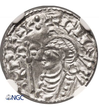 England. Cnut 1016-1035. AR Penny, Short Cross type, ca. 1029-1035 /6 AD, York mint - NGC AU 58