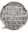 Polska, Stefan Batory 1576-1586. Trojak (3 grosze) 1584, Ryga - NGC MS 62
