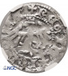 Poland. Ladislaus Jagiello 1386–1434. Half Groschen ND (ca. 1396-1398), Krakow (letter N) - NGC MS 63