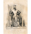 Ladislaus Jagiello, King of Poland, portrait, steel engraving 19th century, Leonard Chodźko