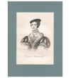 Barbara Radziwiłł, Królowa Polska, Wielka Księżna Litewska, portret, staloryt XIX w., Leonard Chodźko