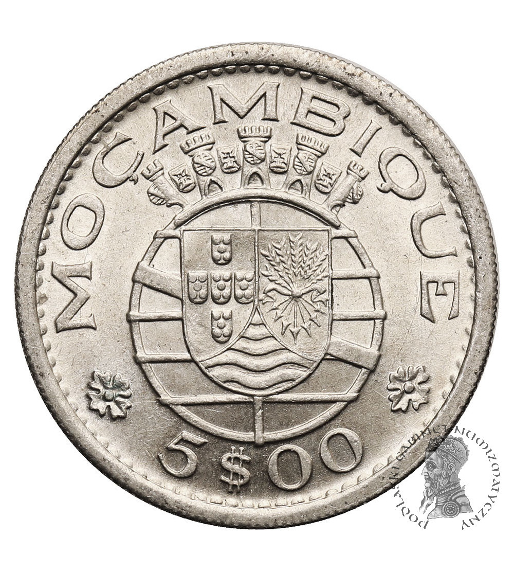 Mozambique. 5 Escudos 1960