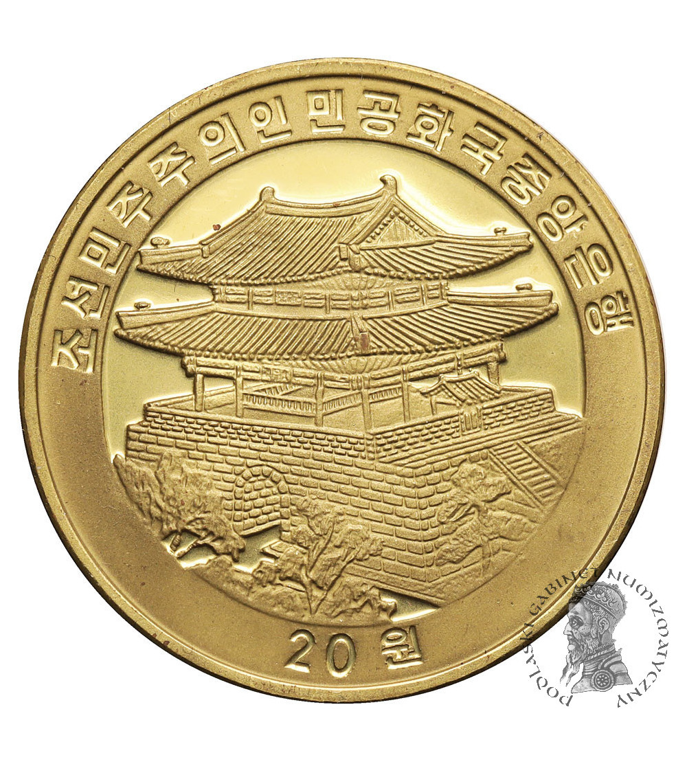 Korea-North. 10 Won 2009, Chinese Zodiac, Year of the Pig - colored