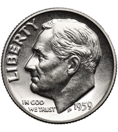 USA. 10 centów (Roosevelt Dime) 1959, Philadelphia - Silver Proof