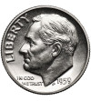 USA. 10 Cents (Roosevelt Dime) 1959, Philadelphia - Silver Proof