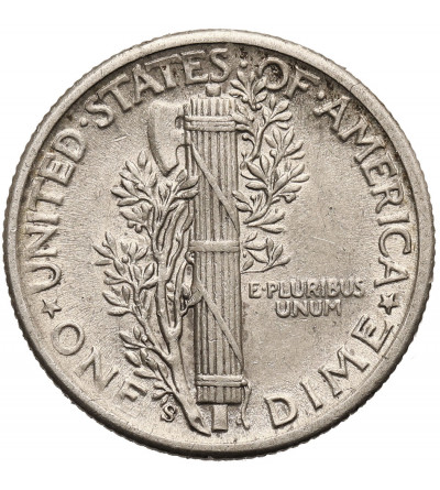 USA. 10 centów ( Mercury Dime ) 1944 S, San Francisco