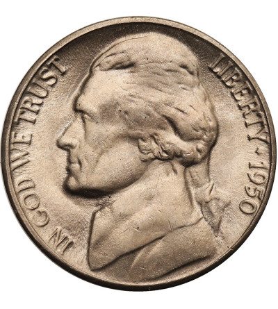 USA. 5 Cents (Jefferson Nickel) 1950 D, Denver