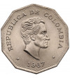 Kolumbia. 1 Peso 1967, Simon Bolivar