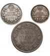 Kanada, Wiktoria / Jerzy V. Zestaw: 1 cent 1855, 5 centów 1918, 10 centów 1914