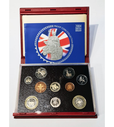 Great Britain. Official Annual Proof Set 2004 - 10 pcs.