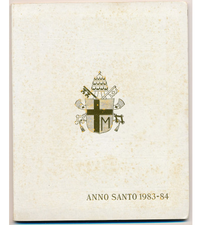 Vatican City, John Paul II 1978-2005. Mint Set 500 and 100 Lire 1983-1984, Holy Year