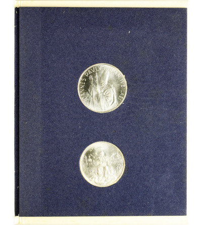 Vatican City, John Paul II 1978-2005. Mint Set 500 and 100 Lire 1983-1984, Holy Year