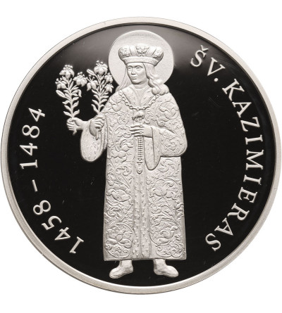 Lithuania. 50 Litas 2008, 550th birth anniversary of St. Casimir - Silver Proof