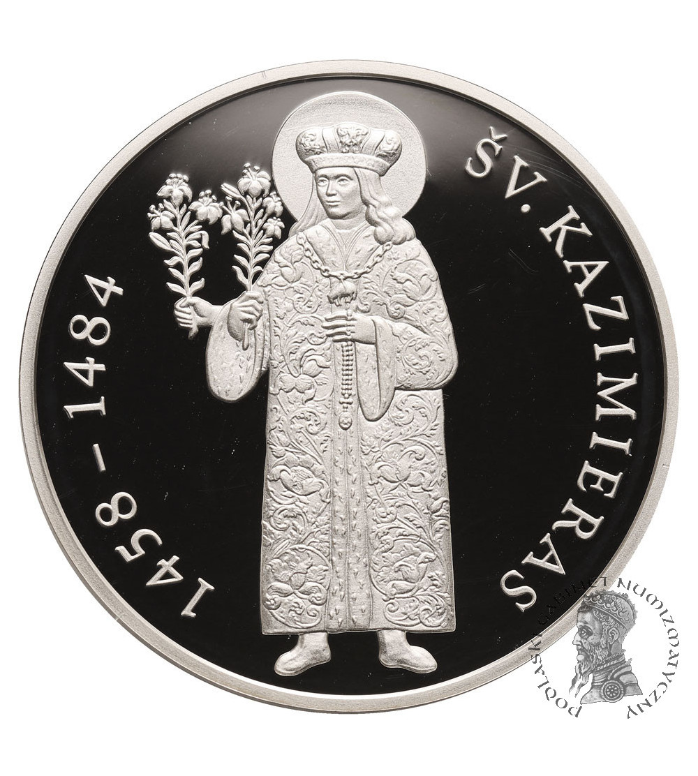 Lithuania. 50 Litas 2008, 550th birth anniversary of St. Casimir - Silver Proof