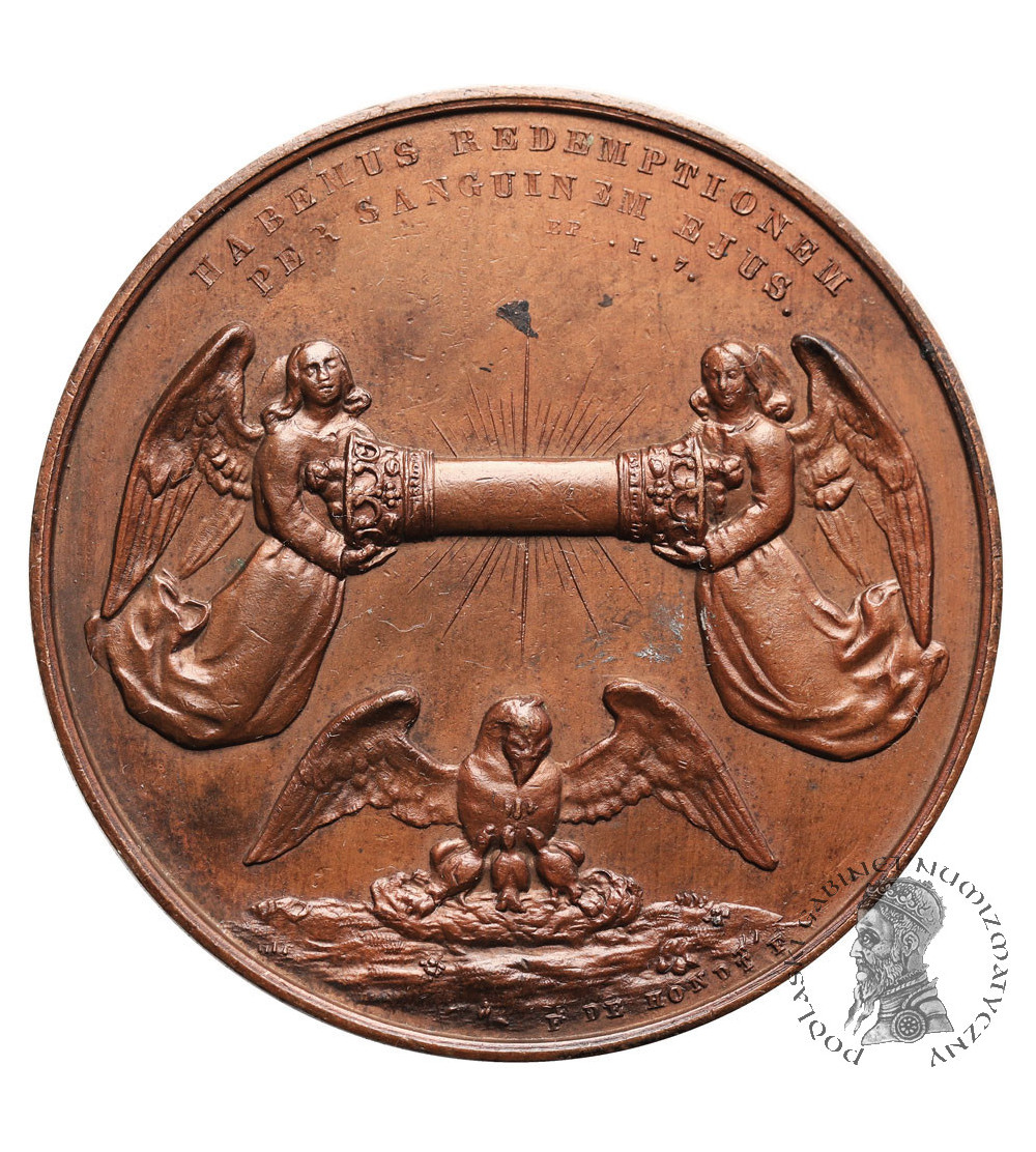 Belgia, Flandria Zachodnia (Brugia). Medal 1907 upamiętniający procesję Świętej Krwi w Brugii