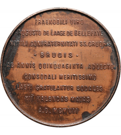 Belgium, West Flanders (Bruges). Medal 1907 commemorating the procession of the Holy Blood in Bruges