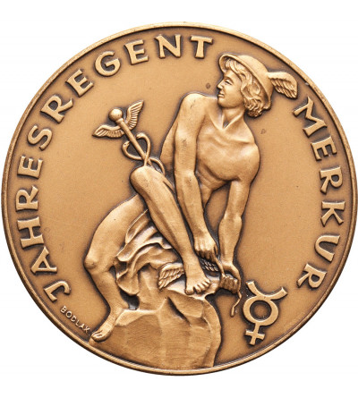 Austria. Medal kalendarzowy, roczny Mennicy Wiedeńskiej, Regent Merkury, Niedziele 1984