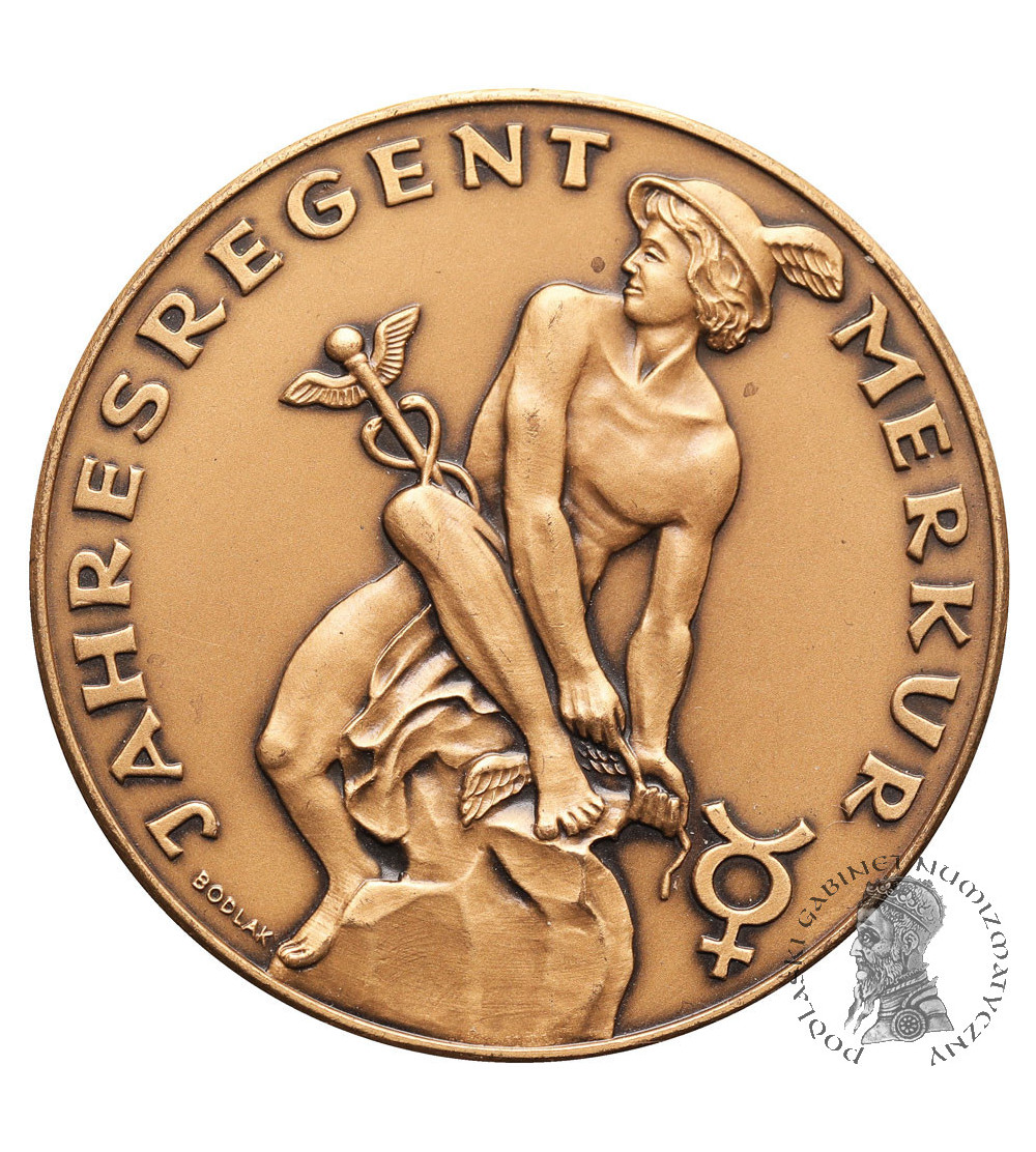 Austria. Vienna Mint Annual Mercury Regent Calendar Medal, Sundays 1984