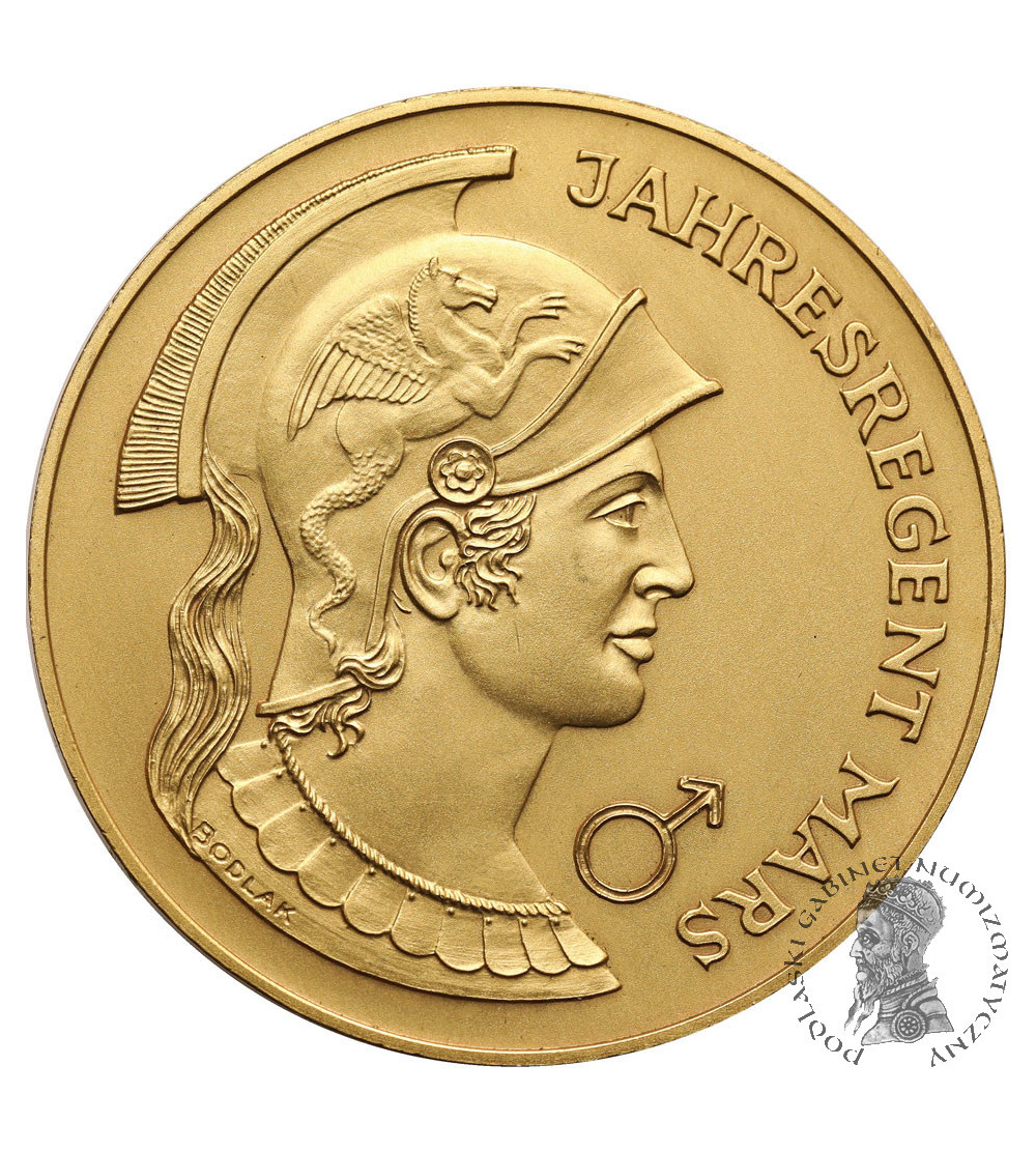 Austria. Medal kalendarzowy, roczny Mennicy Wiedeńskiej, Roczny Regent Mars 1981