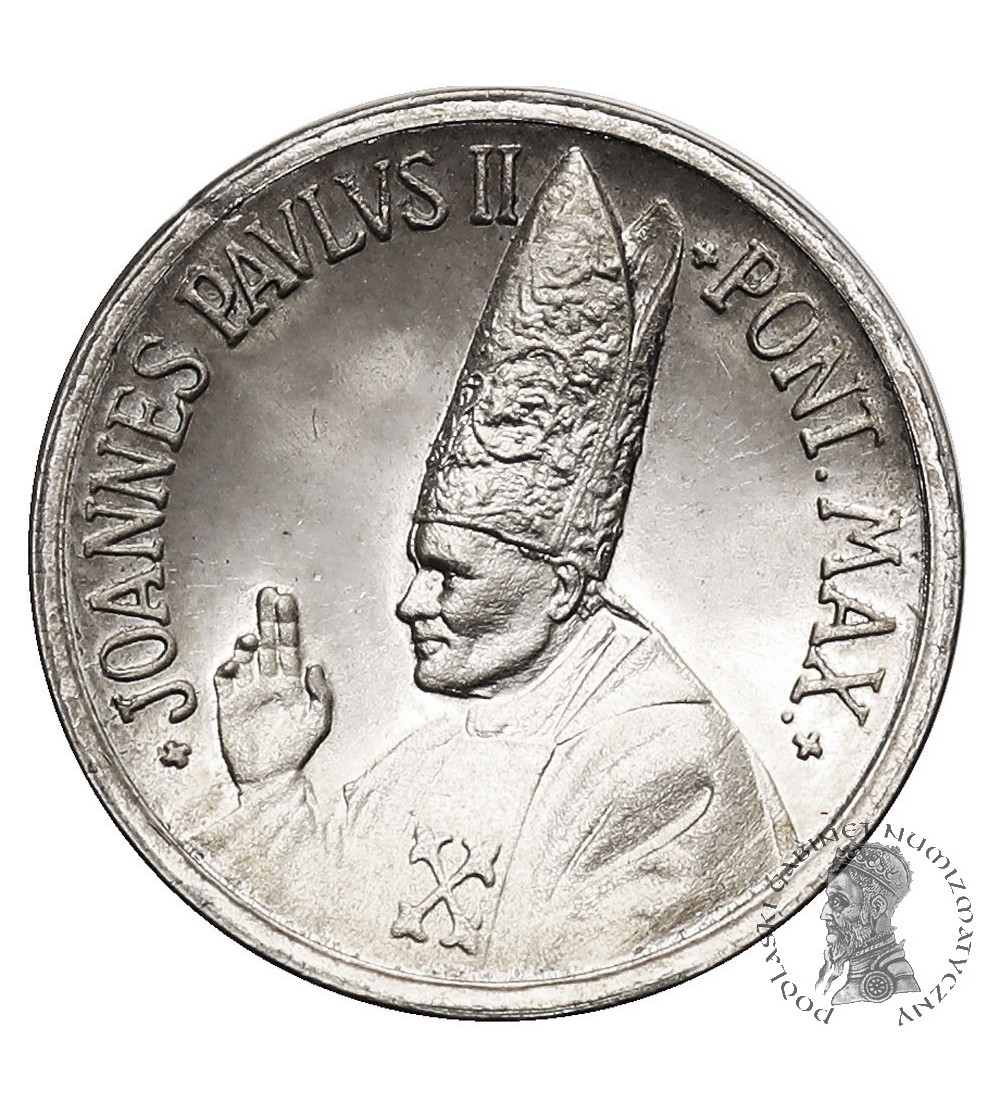 Watykan / Państwo Papieskie. Srebrny miniaturowy medal z Janem pawłem II