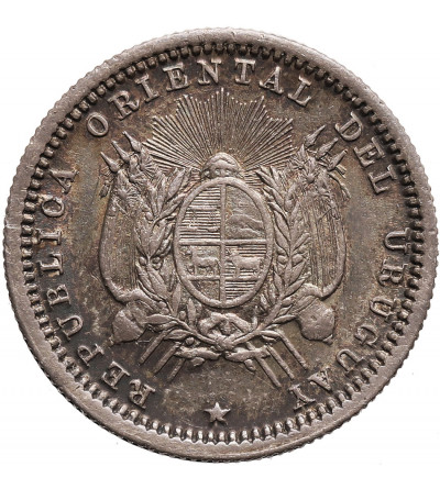 Uruguay. 10 Centesimos 1877 A