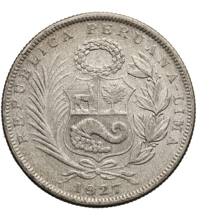 Peru. 1/2 Sol 1927, Lima